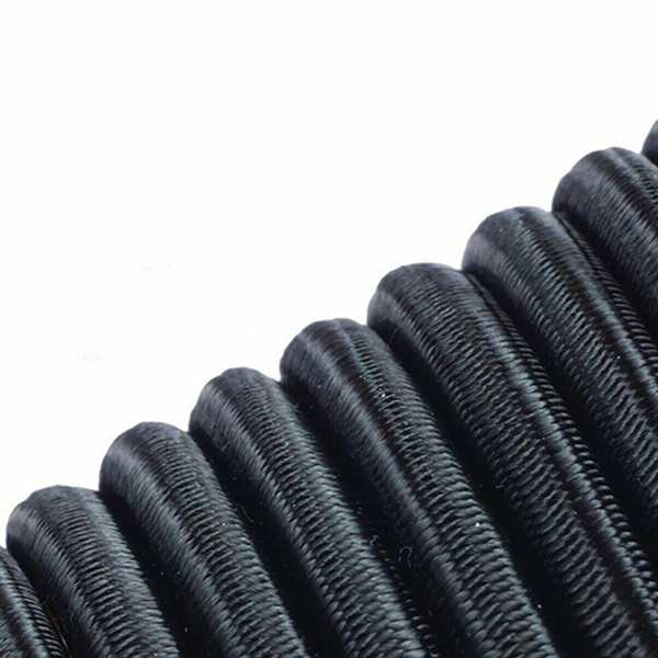 Black Elastic Bungee Rope Shock Cord Tie Down