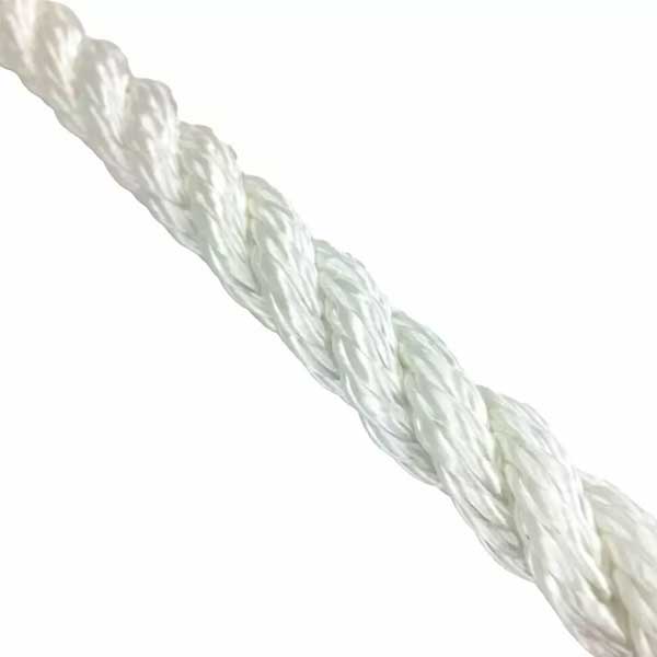 3 Strand White Nylon Rope Mooring & Anchoring
