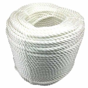 3 Strand White Nylon Rope Mooring & Anchoring