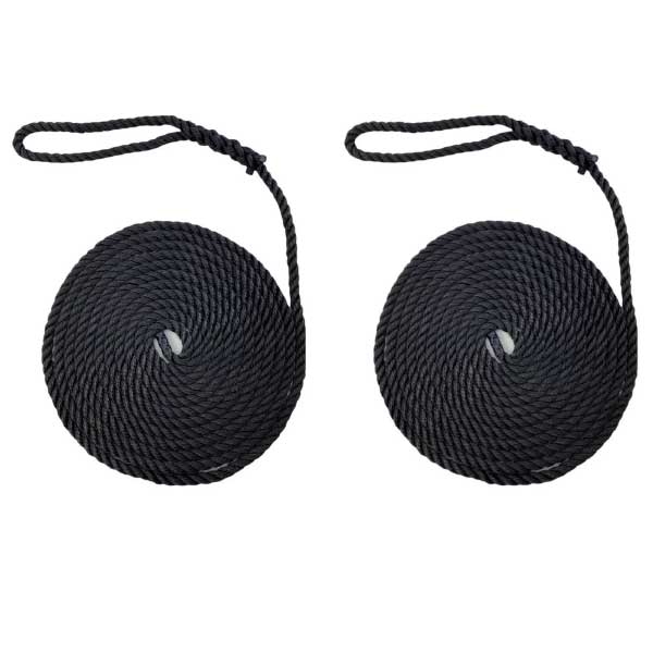 Softline Warps High Strength Boat Lines 2 Pieces Mooring Ropes 
