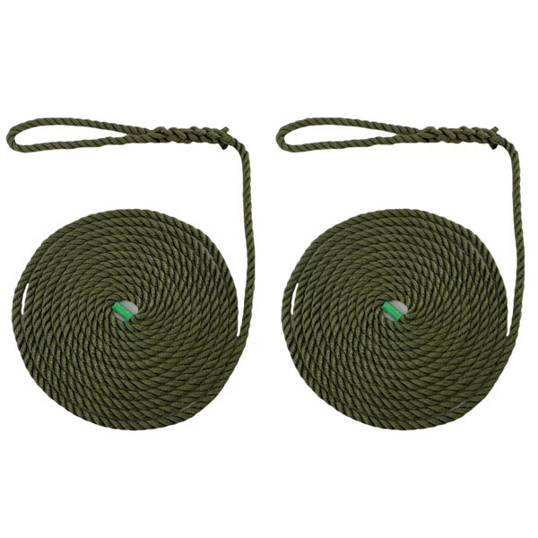 Softline Warps High Strength Boat Lines 2 Pieces Mooring Ropes 