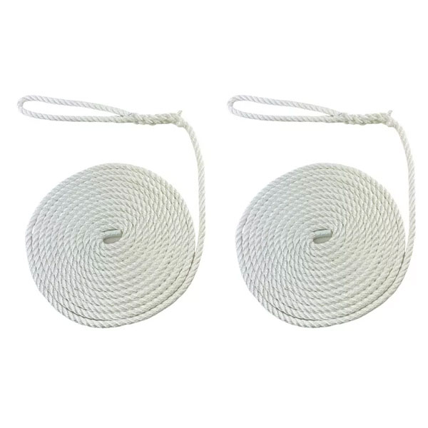 Softline Warps High Strength Boat Lines 2 Pieces Mooring Ropes 
