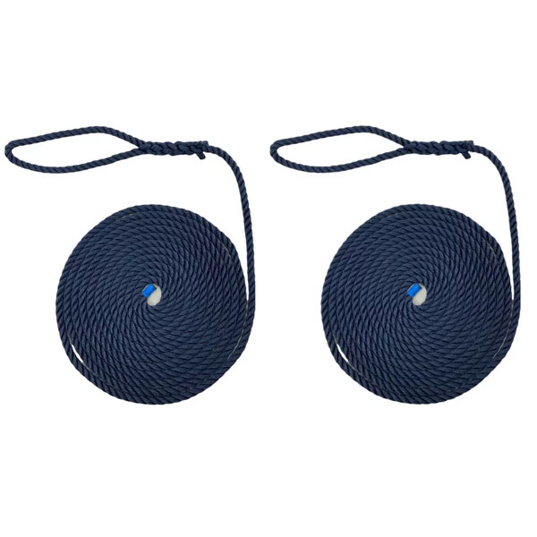 Softline Warps High Strength Boat Lines 2 Pieces Mooring Ropes 