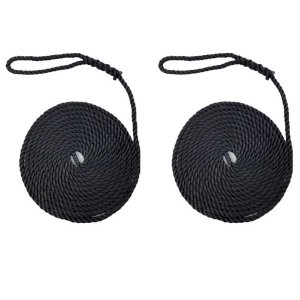 Softline Warps High Strength Boat Lines 2 Pieces Mooring Ropes 